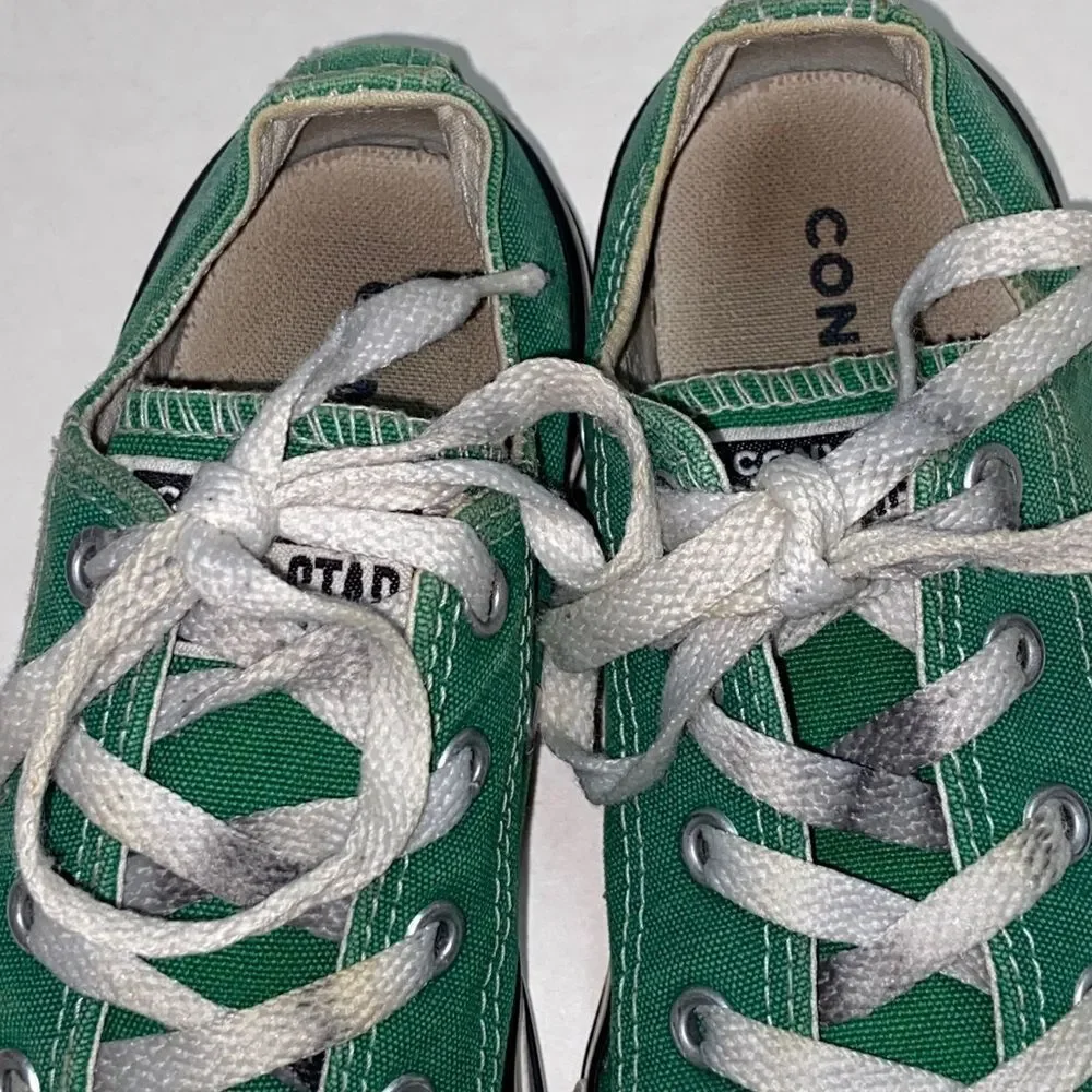 Converse Kids Green Sneakers Unisex Size 1